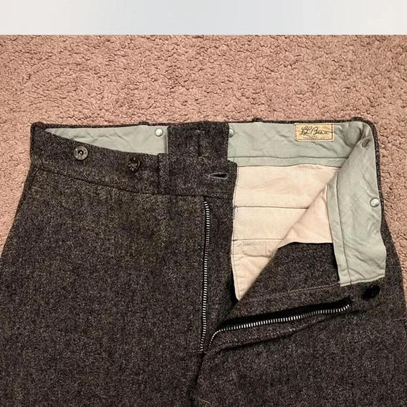 Vintage 90s Grey wool trousers - Picture 3 of 6